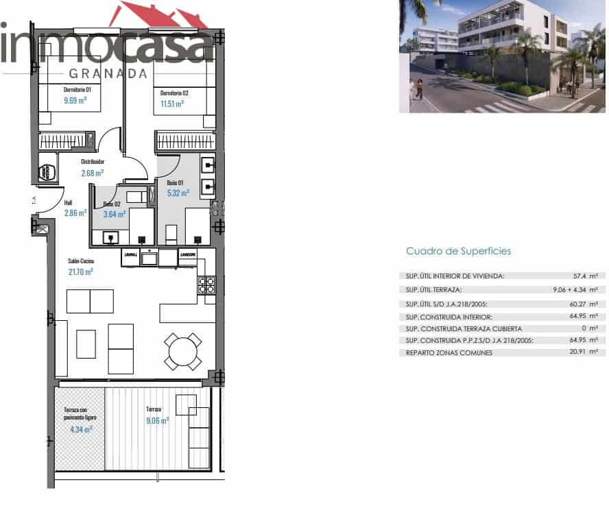Piso de 2 habitaciones en Torremolinos en venta con garaje - 412.000 € (Ref: 9145673)