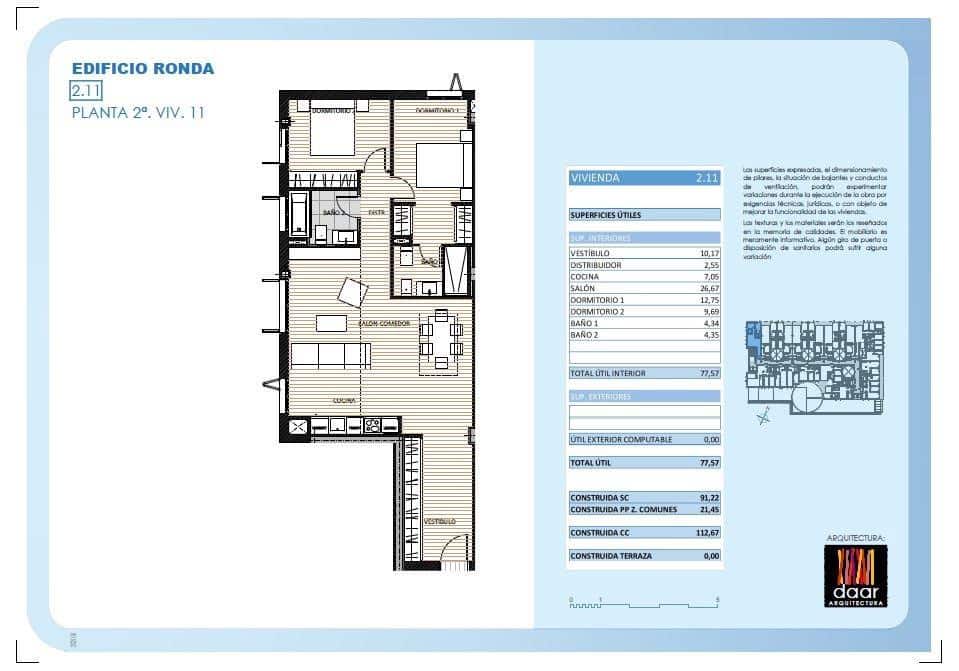 2 chambre Appartement à vendre à Grenade ville avec piscine garage - 389 000 € (Ref: 9396169)