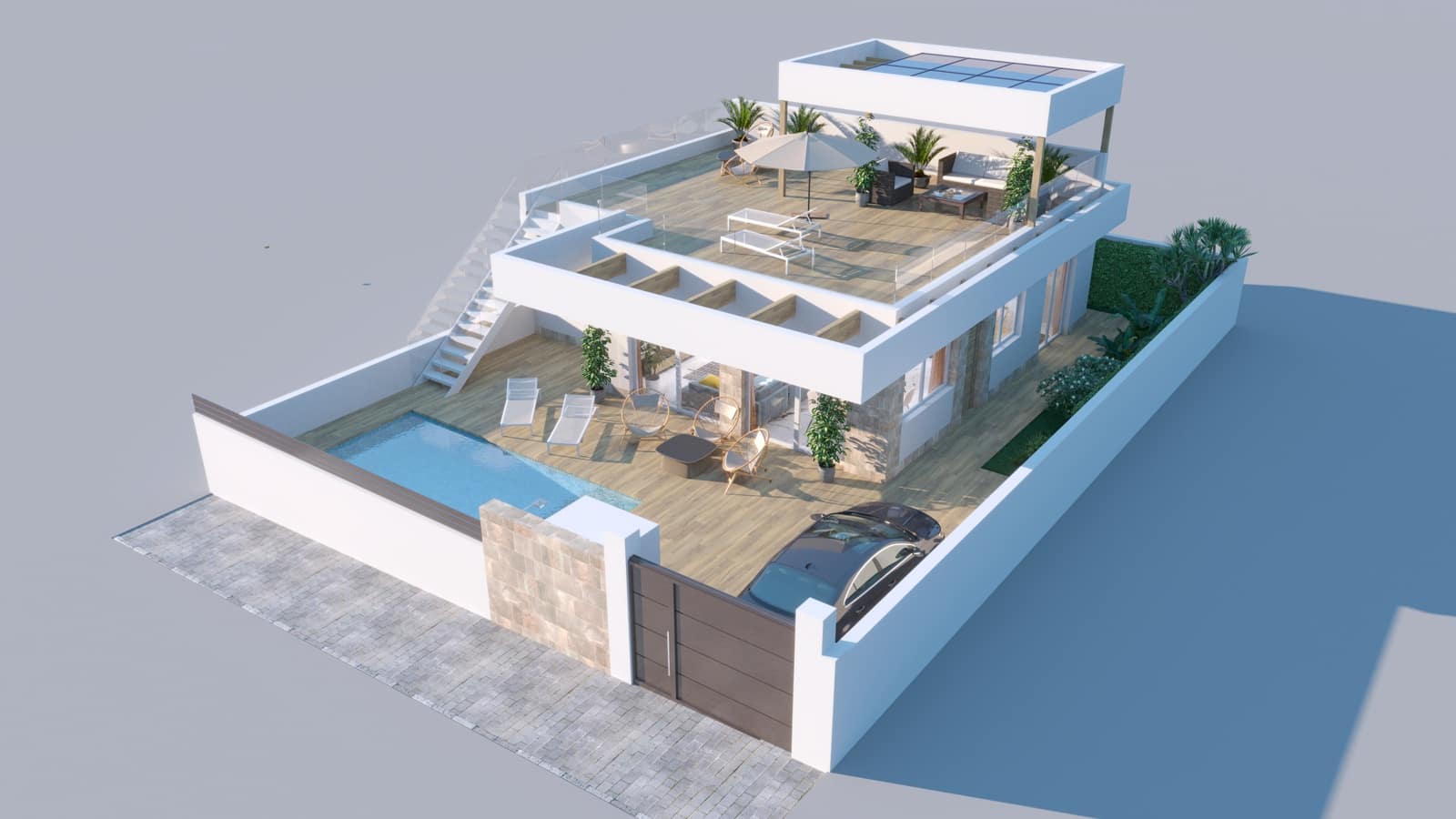 3 makuuhuone Huvila myytävänä paikassa Ciudad Quesada - 449 500 € (Ref: 8949836)