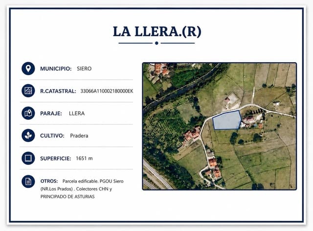 Byggegrund til salg i Siero - € 70.000 (Ref: 9911229)