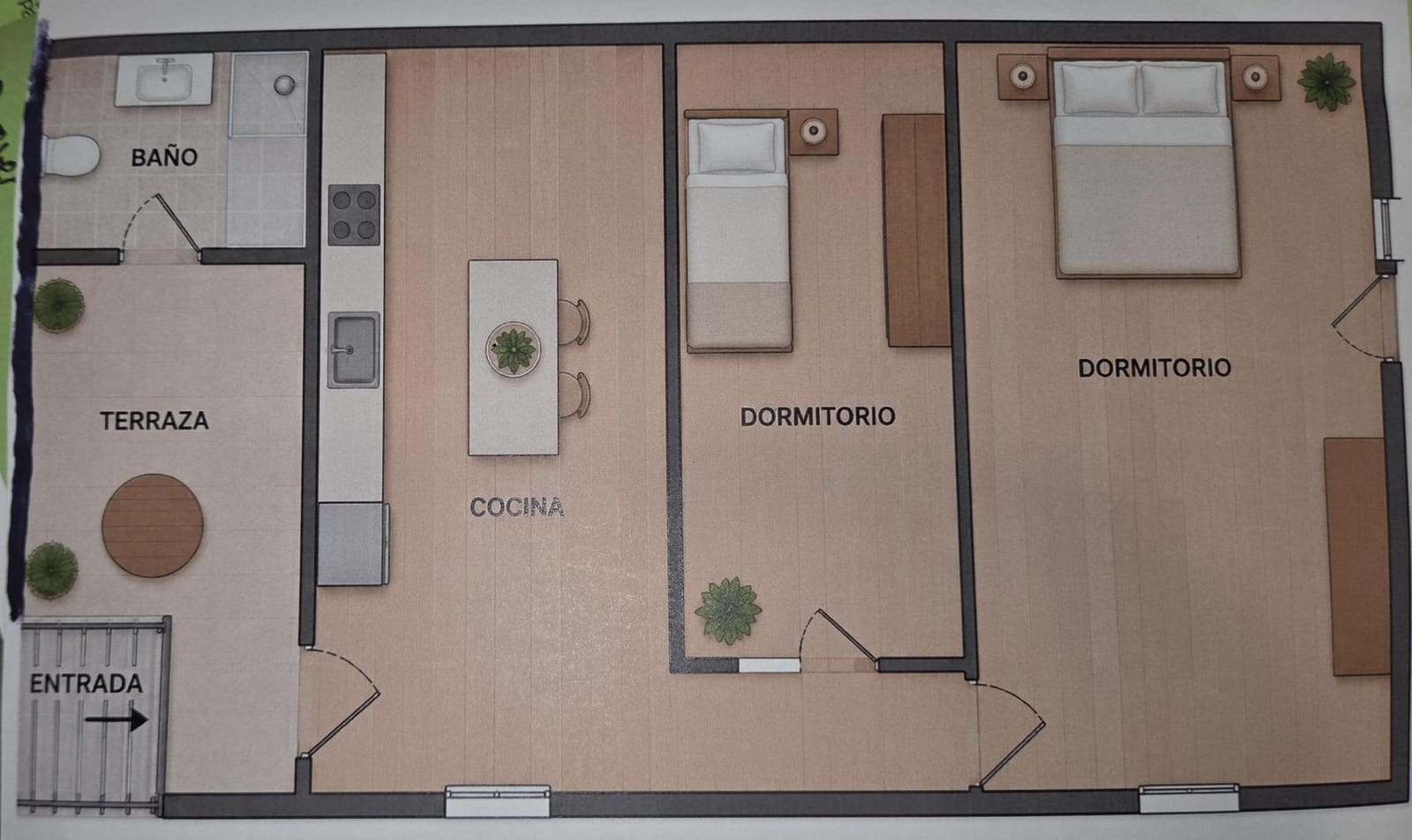 2 chambre Penthouse à vendre à Aller - 35 400 € (Ref: 9983134)