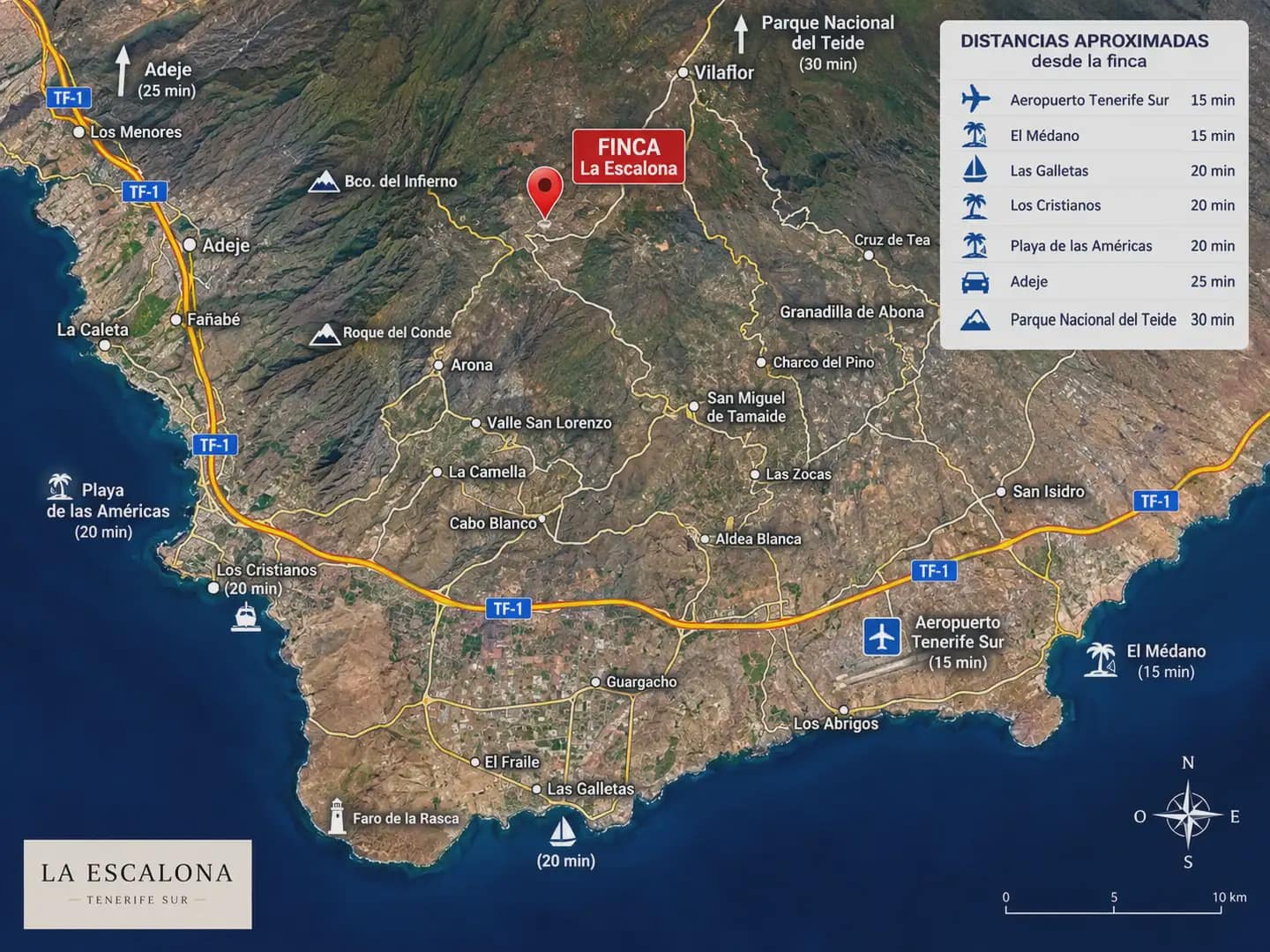 Mark till salu i Vilaflor - 68 000 € (Ref: 10060914)