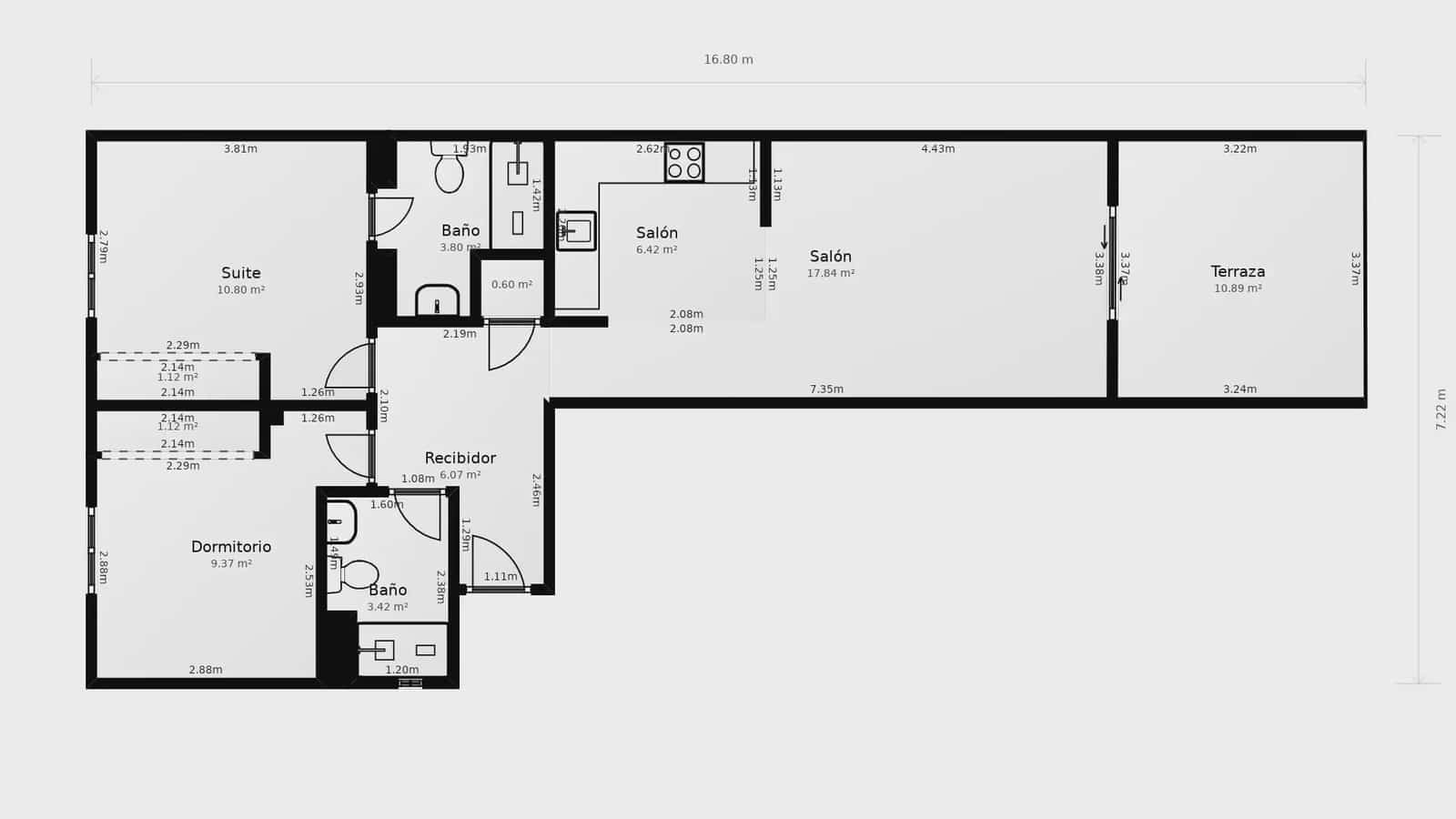 2 soverom Leilighet til salgs i Arona med svømmebasseng - € 320 000 (Ref: 9635128)