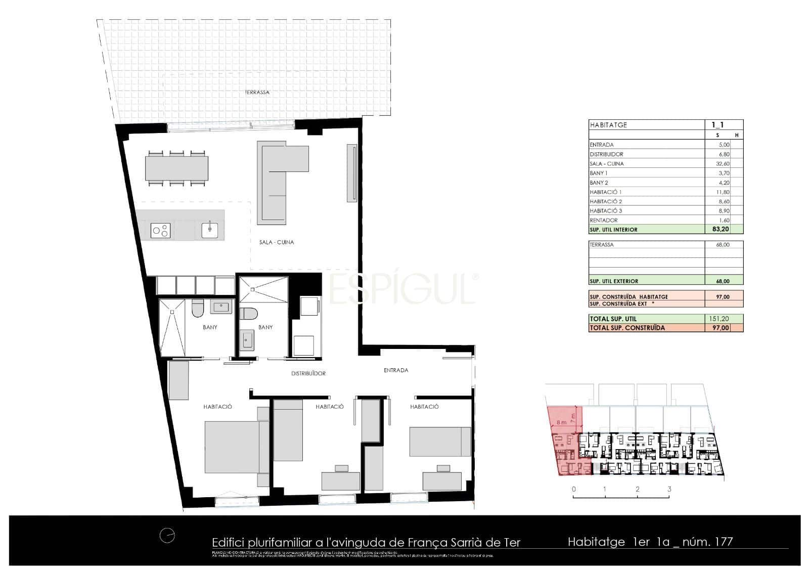 2 sypialnia Mieszkanie na sprzedaż w Sarria de Ter z basenem garażem - 290 000 € (Ref: 10015958)