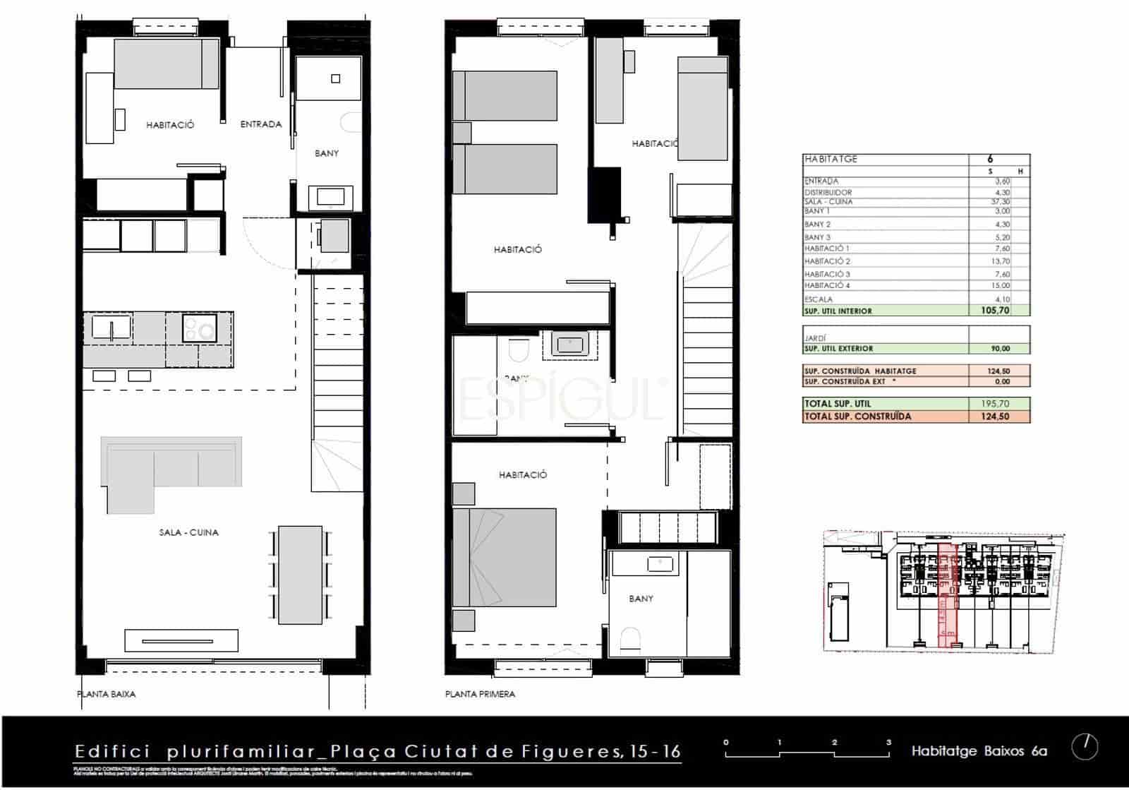 Flat for sale in Girona city with pool garage - € 700,000 (Ref: 10163818)