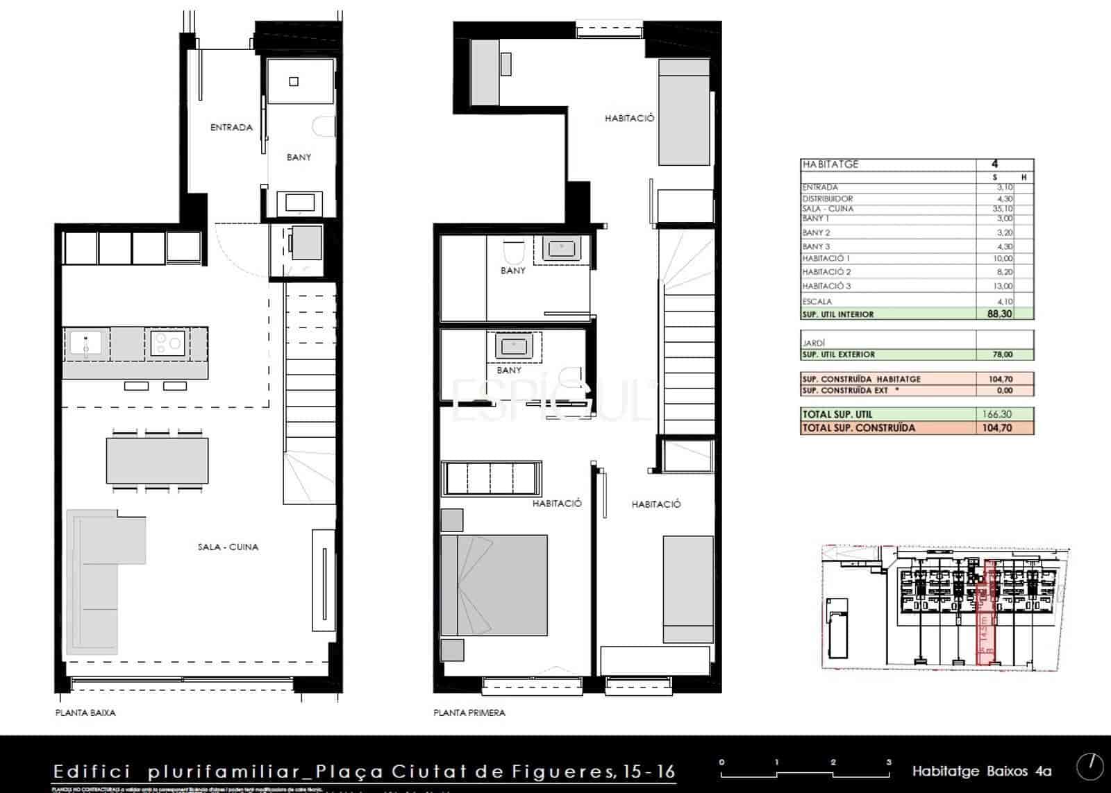 3 bedroom Flat for sale in Girona city with pool garage - € 660,000 (Ref: 10165361)