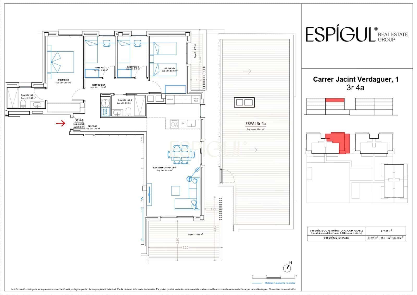 4 soverom Leilighet til salgs i Vilablareix med svømmebasseng garasje - € 435 000 (Ref: 10177657)
