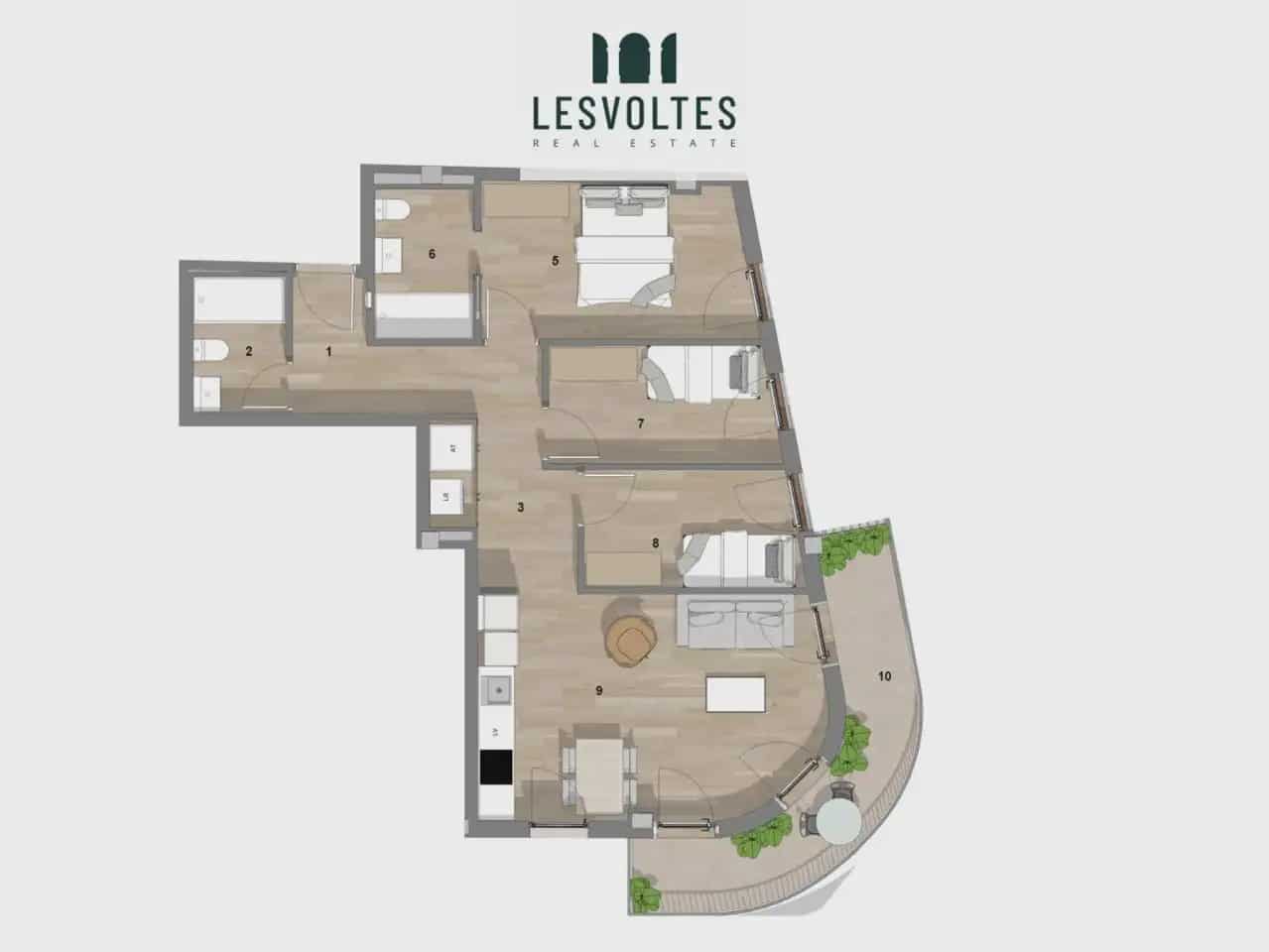 3 soveværelse Lejlighed til salg i Palafrugell med swimmingpool garage - € 250.000 (Ref: 10081863)