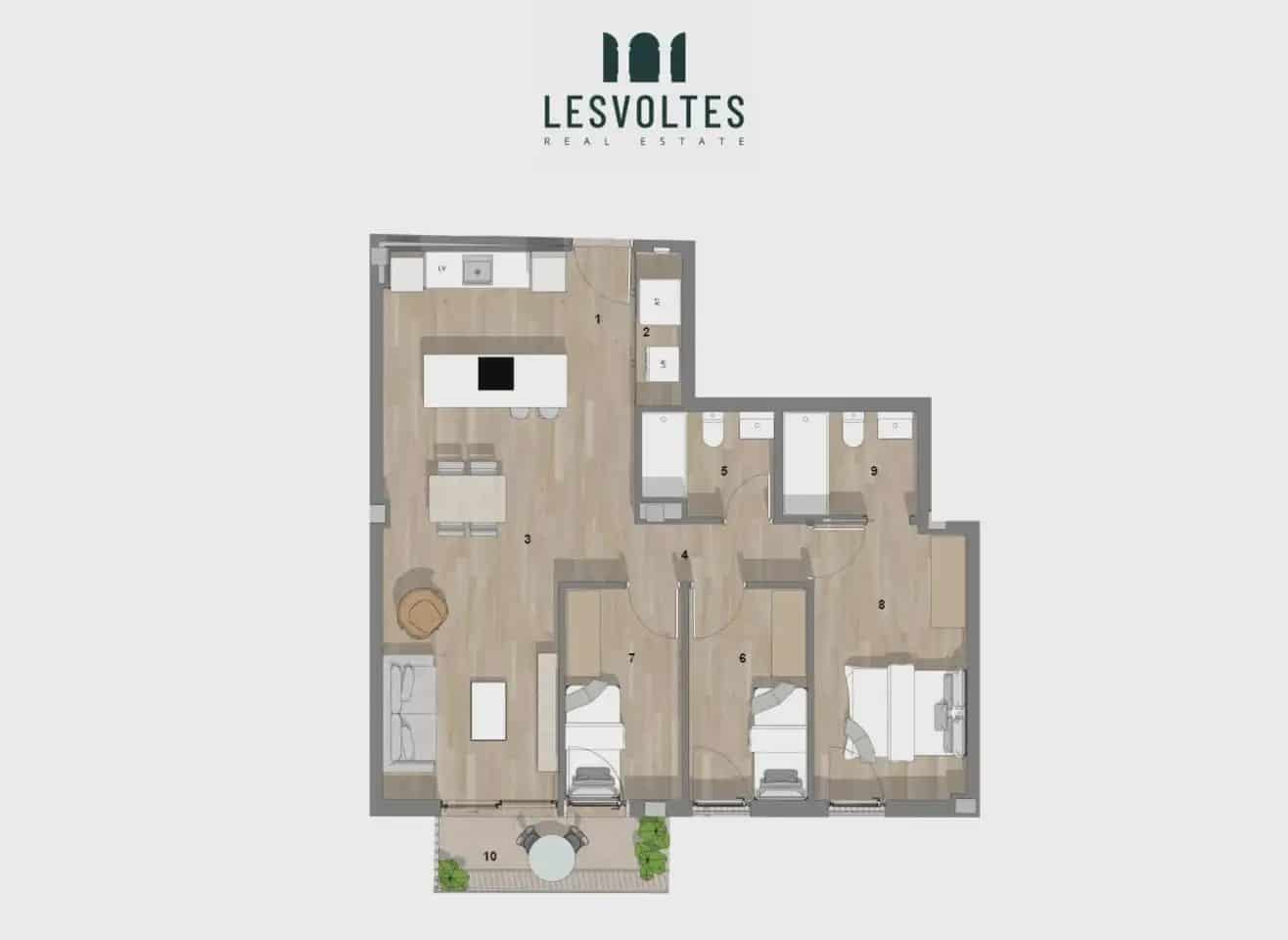 3 soveværelse Lejlighed til salg i Palafrugell med swimmingpool garage - € 250.000 (Ref: 10081863)