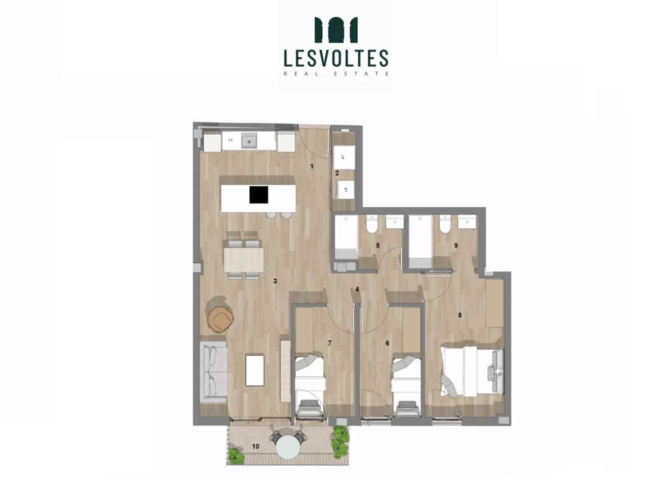 3 slaapkamer Flat te koop in Palafrugell met zwembad garage - € 250.000 (Ref: 10081863)