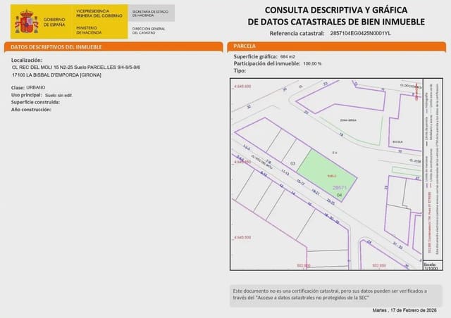 Byggegrund til salg i La Bisbal d'Empordà - € 590.000 (Ref: 10081880)