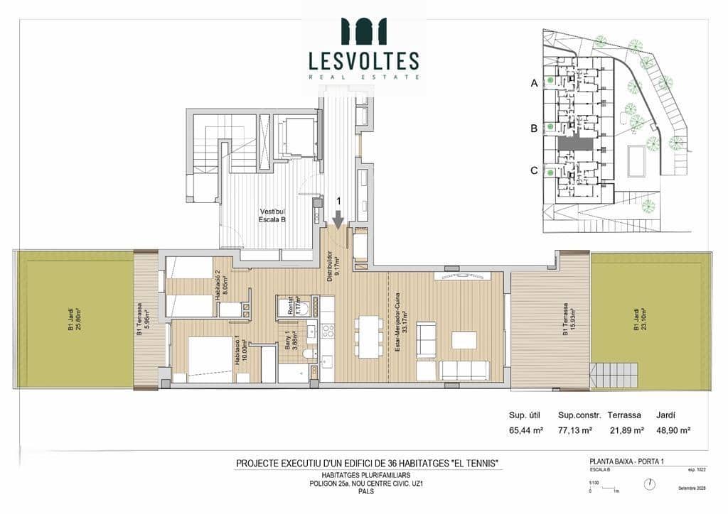 2 bedroom Flat for sale in Pals with pool garage - € 310,000 (Ref: 10145041)