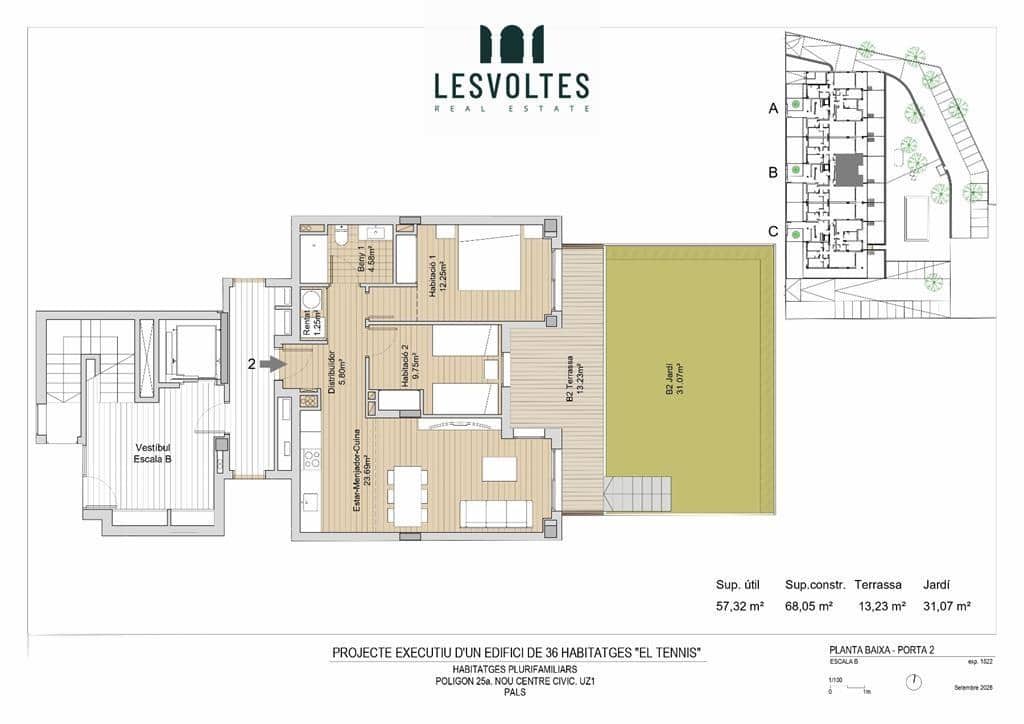2 bedroom Flat for sale in Pals with pool garage - € 310,000 (Ref: 10145041)