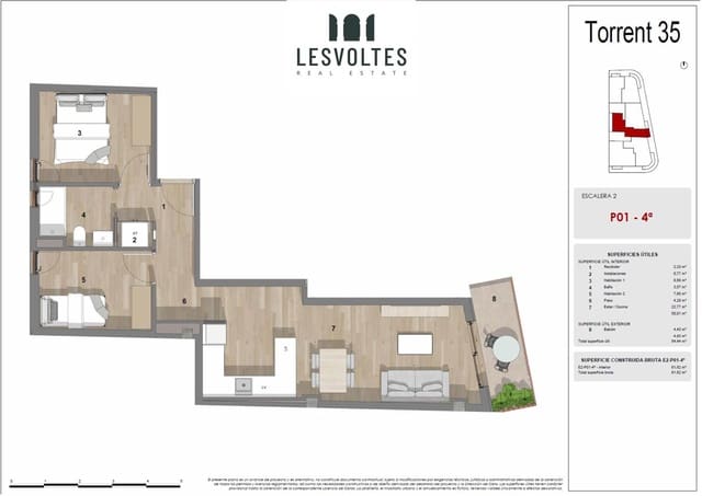 2 slaapkamer Flat te koop in Palafrugell met zwembad garage - € 205.000 (Ref: 10180911)