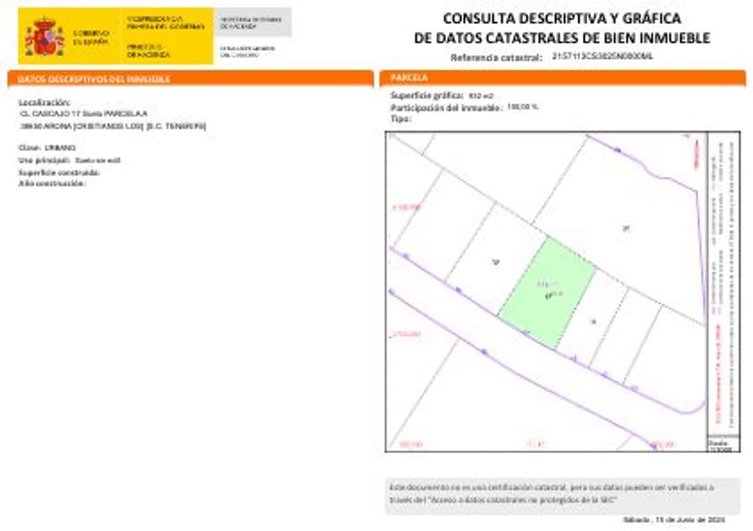 Mark till salu i Chayofa - 890 000 € (Ref: 9558735)