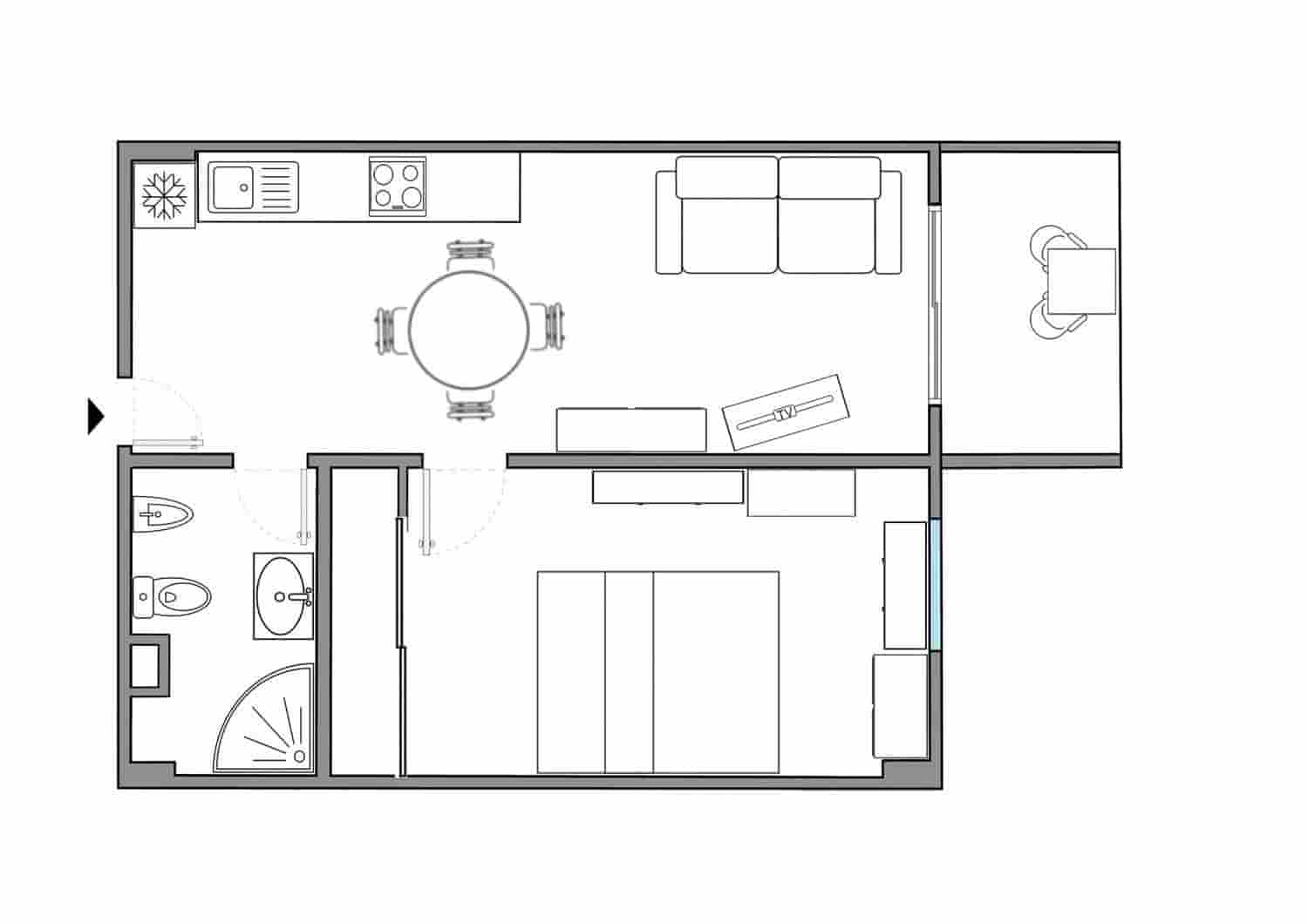1 sypialnia Apartament na sprzedaż w Playa de las Americas z basenem garażem - 349 000 € (Ref: 9558738)