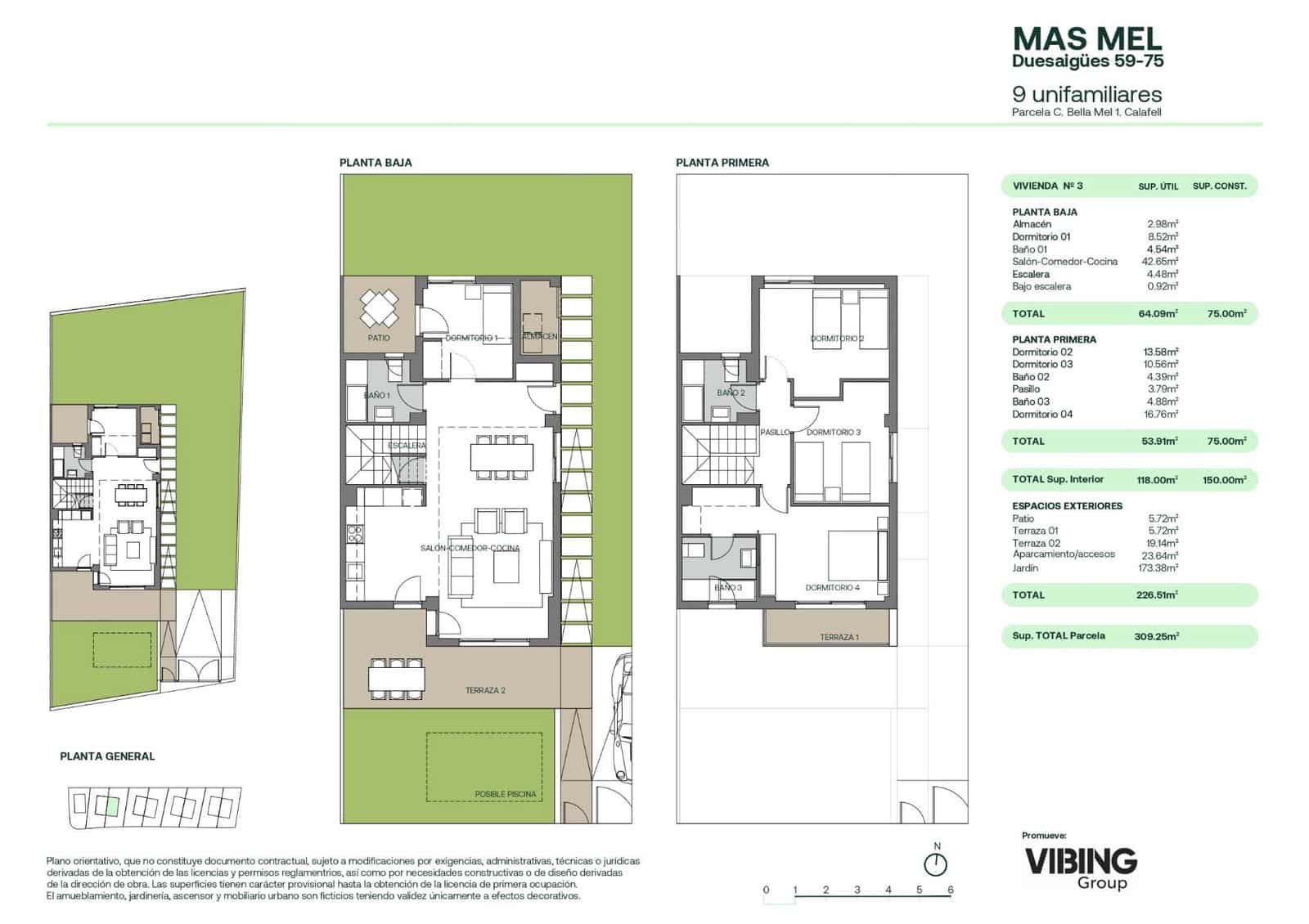 4 bedroom Semi-detached Villa for sale in Calafell with garage - € 435,000 (Ref: 9296863)