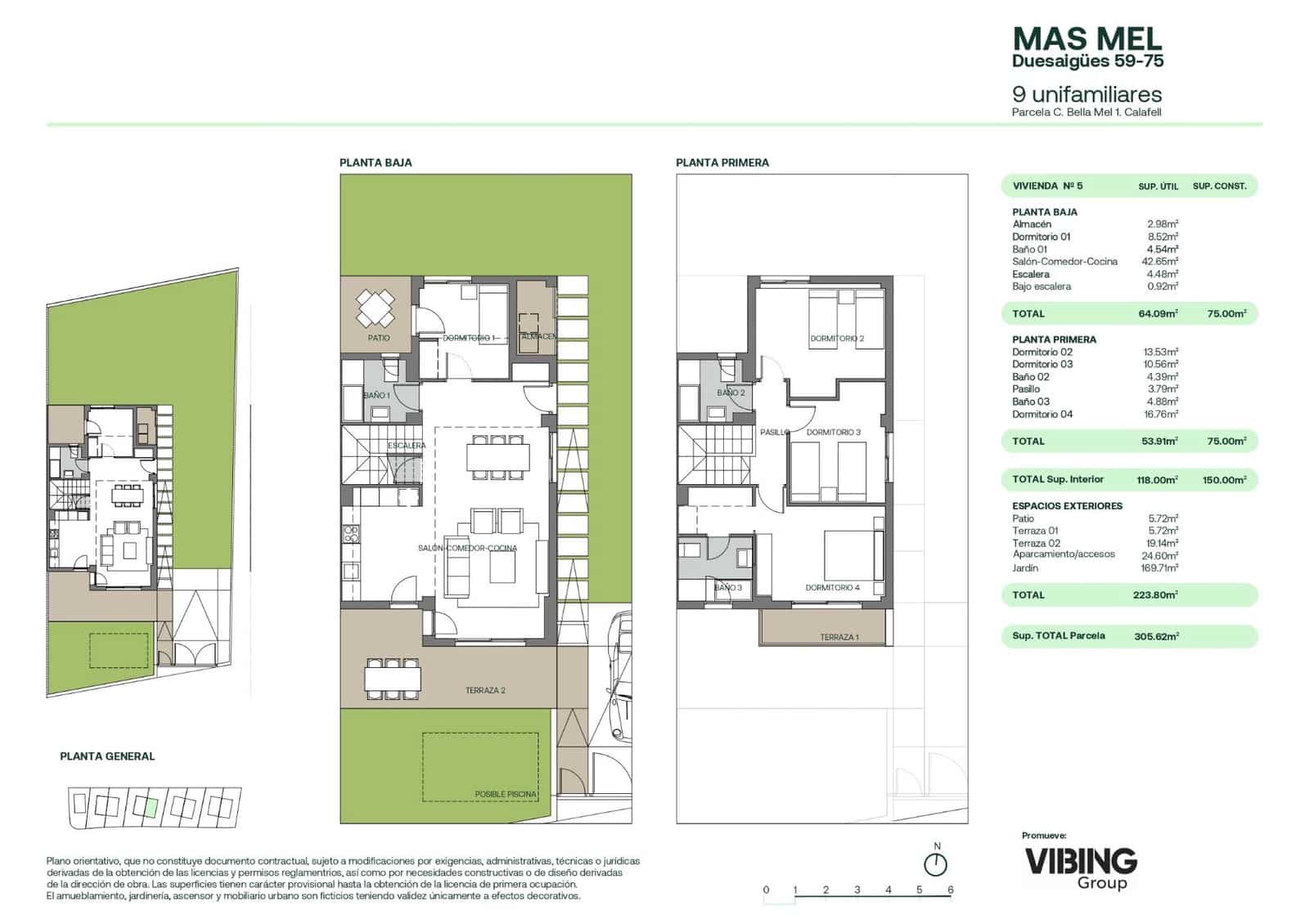 4 bedroom Semi-detached Villa for sale in Calafell with garage - € 435,000 (Ref: 9296863)