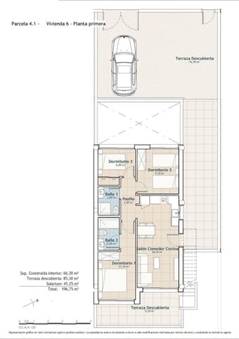 3 soveværelse Bungalow til salg i San Miguel de Salinas med swimmingpool - € 425.000 (Ref: 10029575)