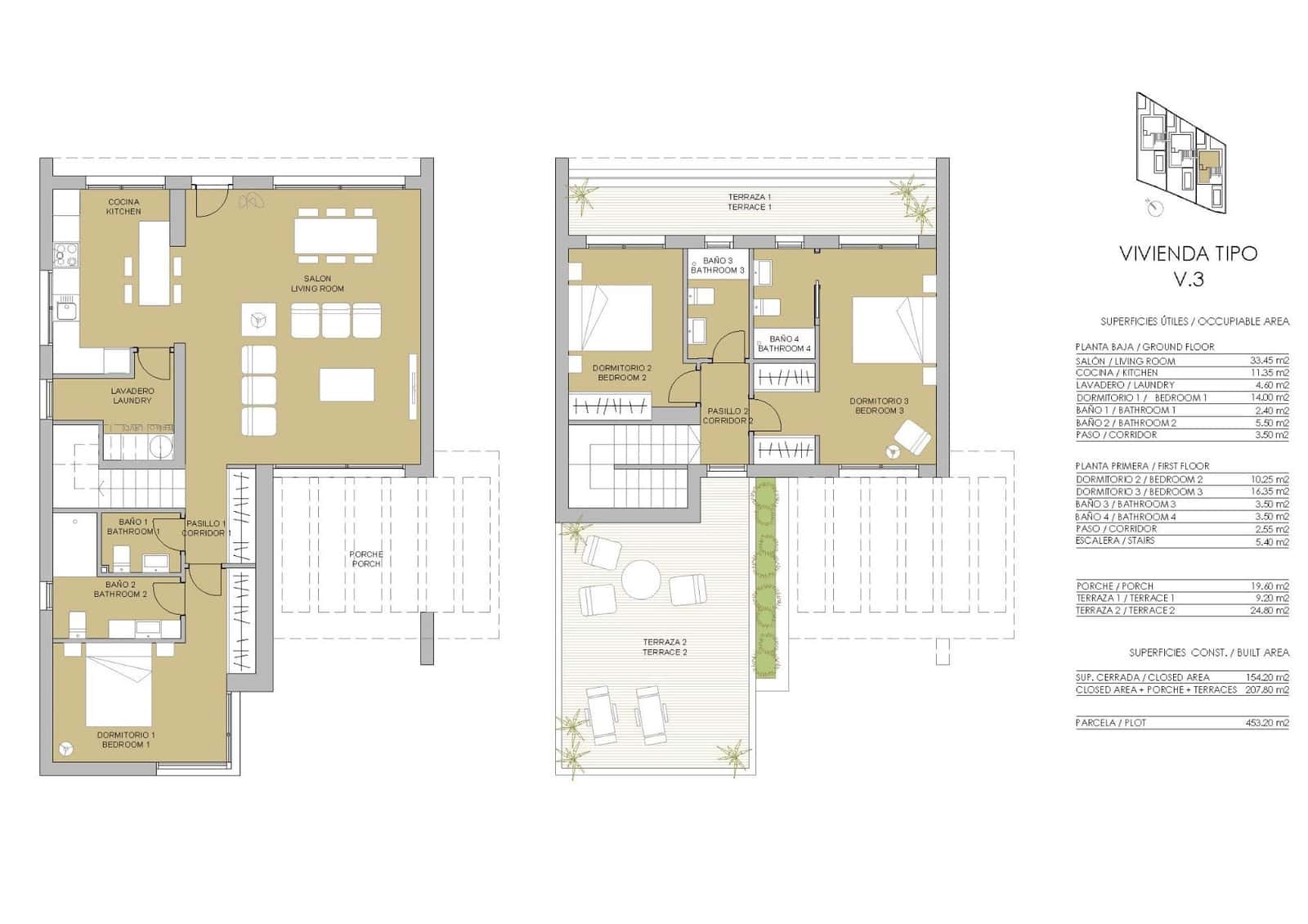 3 soveværelse Villa til salg i Pilar de la Horadada med swimmingpool - € 698.000 (Ref: 8180779)