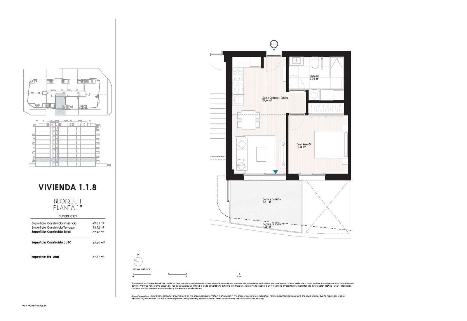 Apartamento de 1 habitación en La Villajoyosa / Vila Joiosa en venta con piscina - 325.000 € (Ref: 8953168)