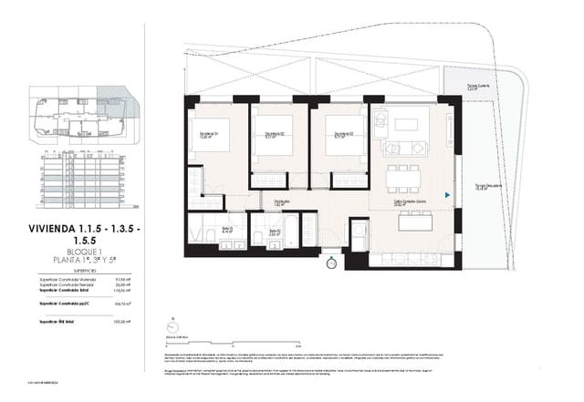 3 soveværelse Lejlighed til salg i Platja Vila Joiosa - Platja de Torres, La Villajoyosa / Vila Joiosa med swimmingpool - € 457.000 (Ref: 8953170)