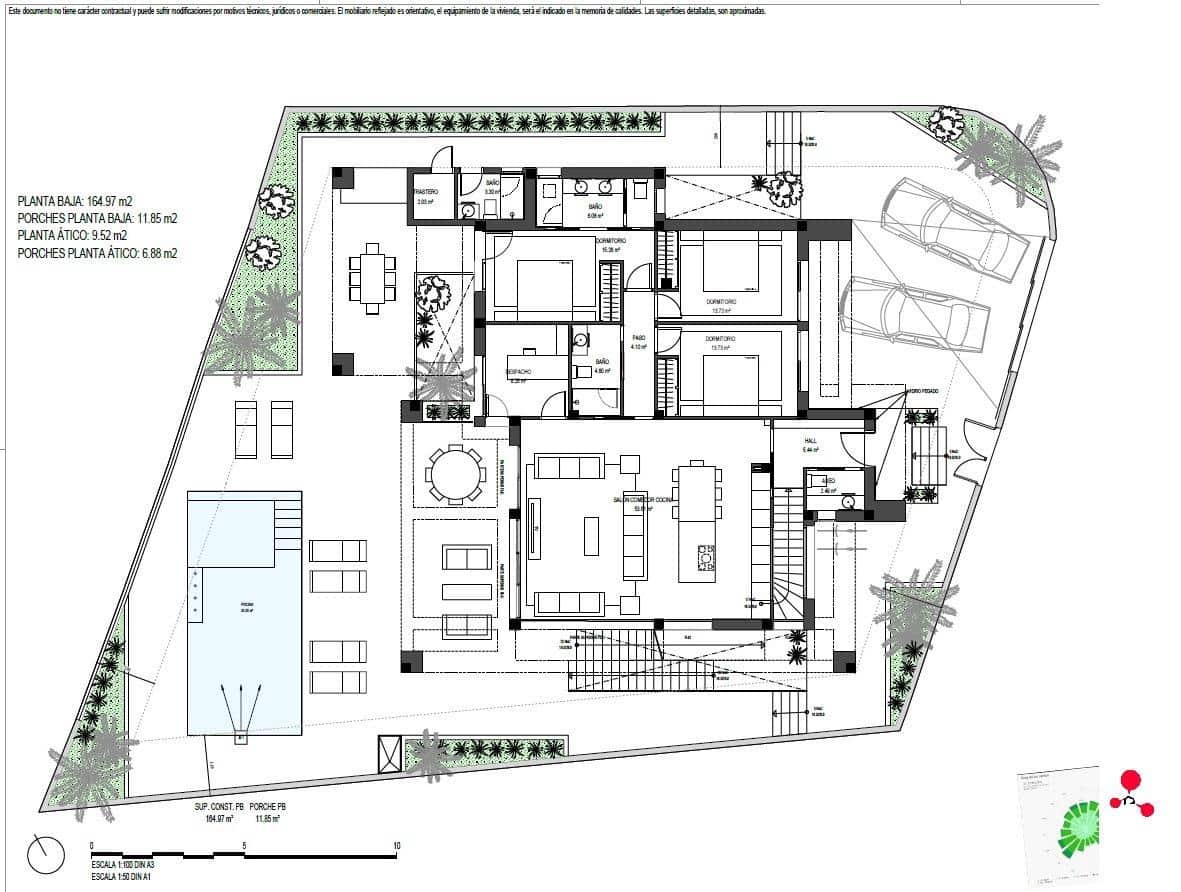 5 soveværelse Villa til salg i Torre-Pacheco med swimmingpool - € 1.300.000 (Ref: 9061090)