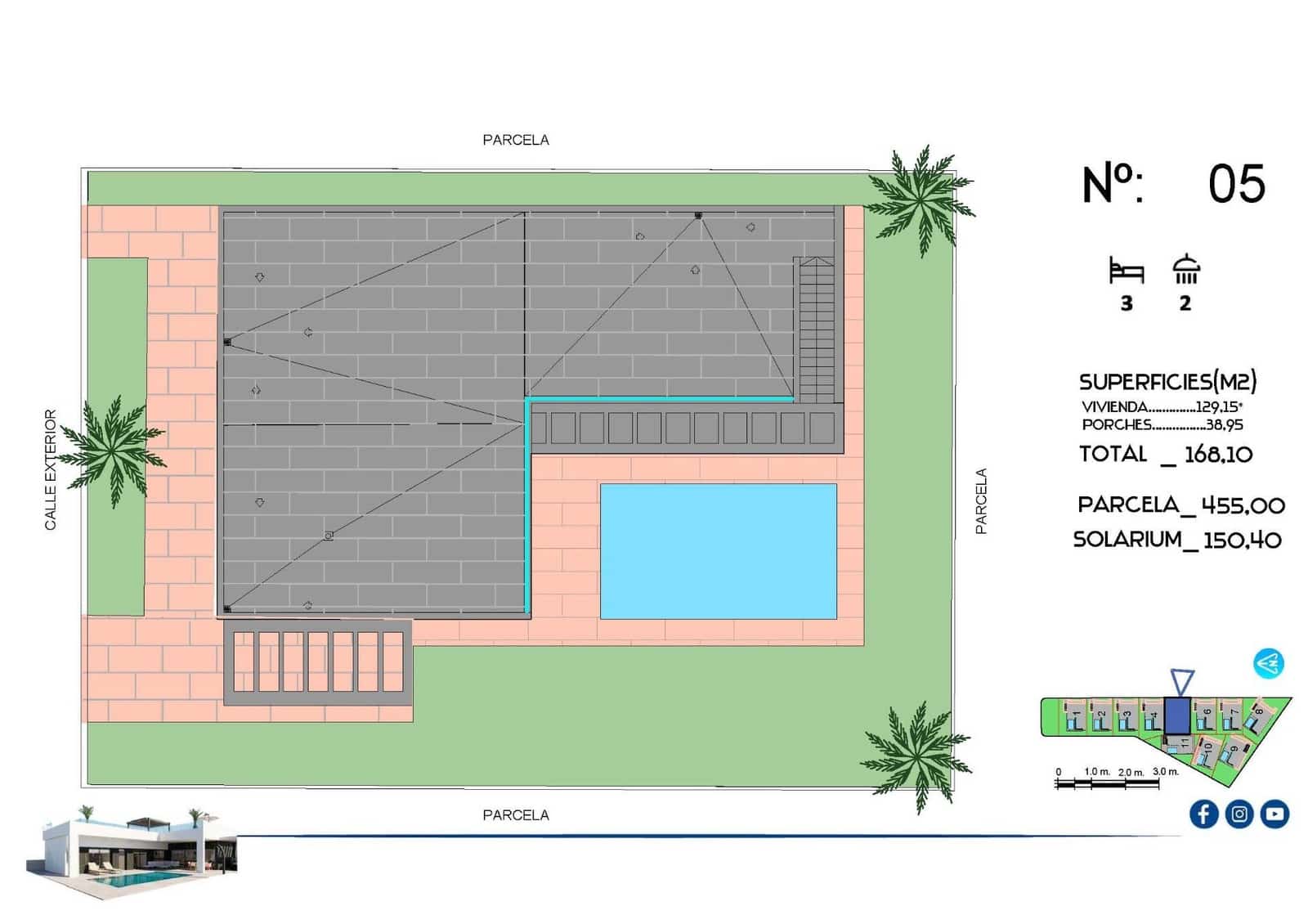 3 bedroom Villa for sale in Algorfa with pool - € 670,000 (Ref: 9488880)