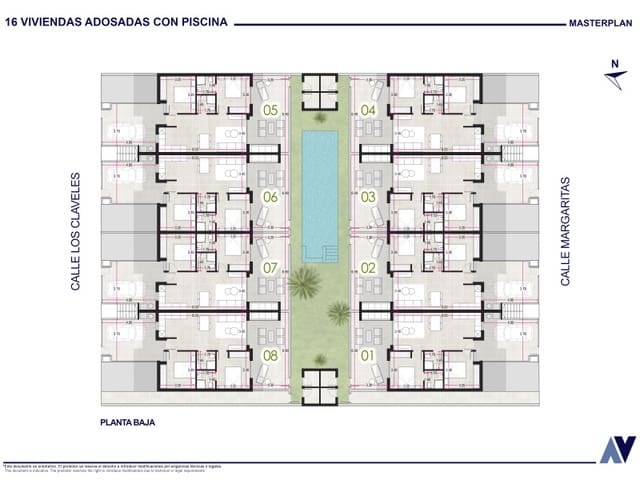 3 makuuhuone Bungalow myytävänä paikassa Lo Pagan, San Pedro del Pinatar mukana uima-altaan - 225 000 € (Ref: 9738049)