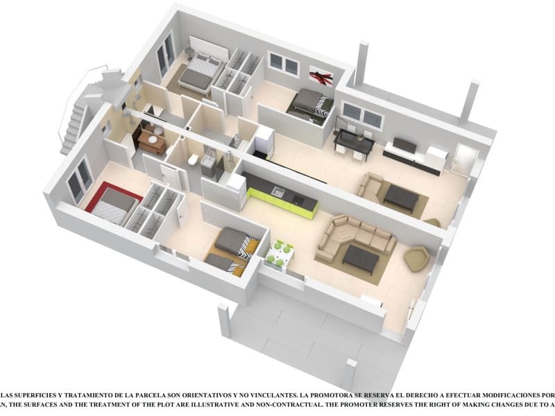 Chalet de 3 habitaciones en Los Alcázares en venta con piscina - 361.500 € (Ref: 9738110)