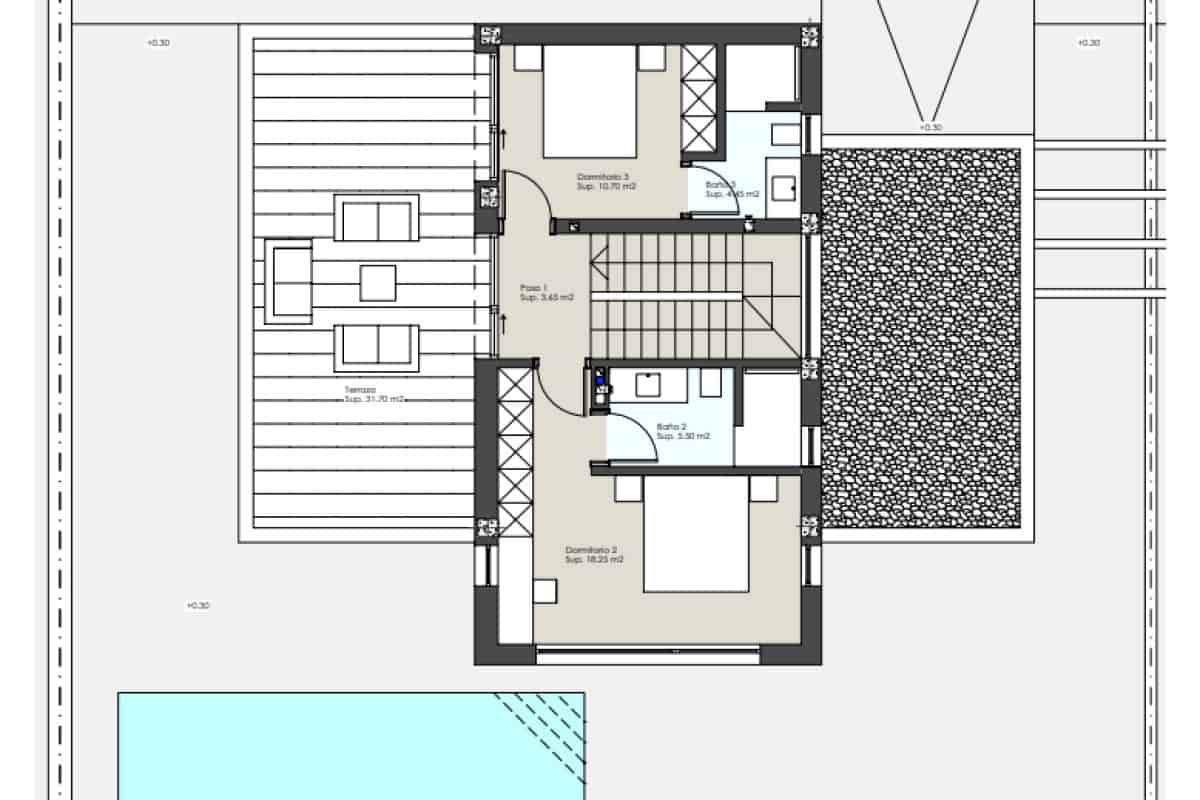 3 quarto Moradia para venda em Pilar de la Horadada com piscina - 1 795 000 € (Ref: 9738120)