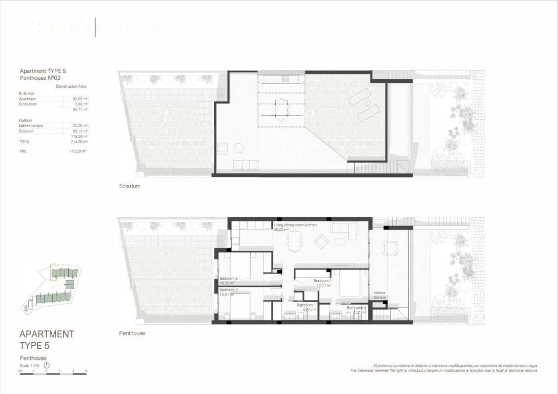 3 bedroom Apartment for sale in San Javier with pool - € 349,000 (Ref: 9738252)