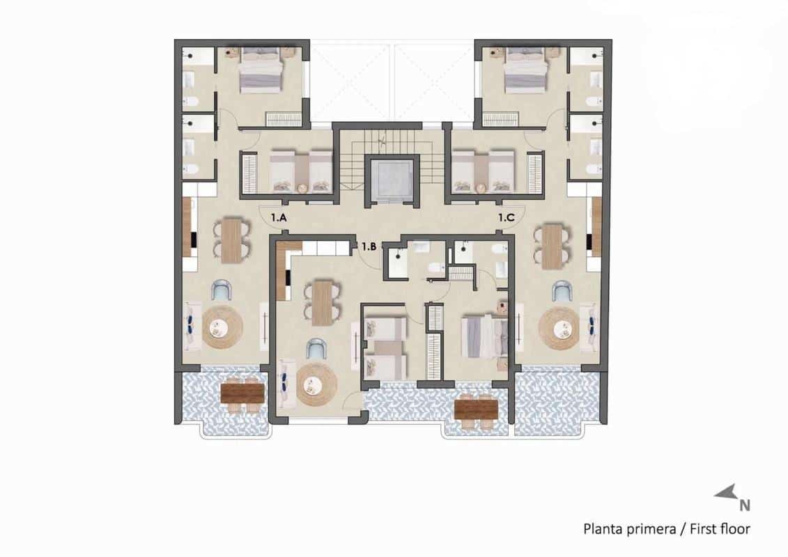 3 sovrum Lägenhet till salu i Pilar de la Horadada med pool - 378 900 € (Ref: 9740358)