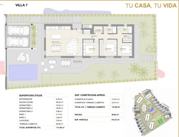 3 sypialnia Willa na sprzedaż w Finestrat Pueblo, Finestrat z basenem - 720 000 € (Ref: 9740388)