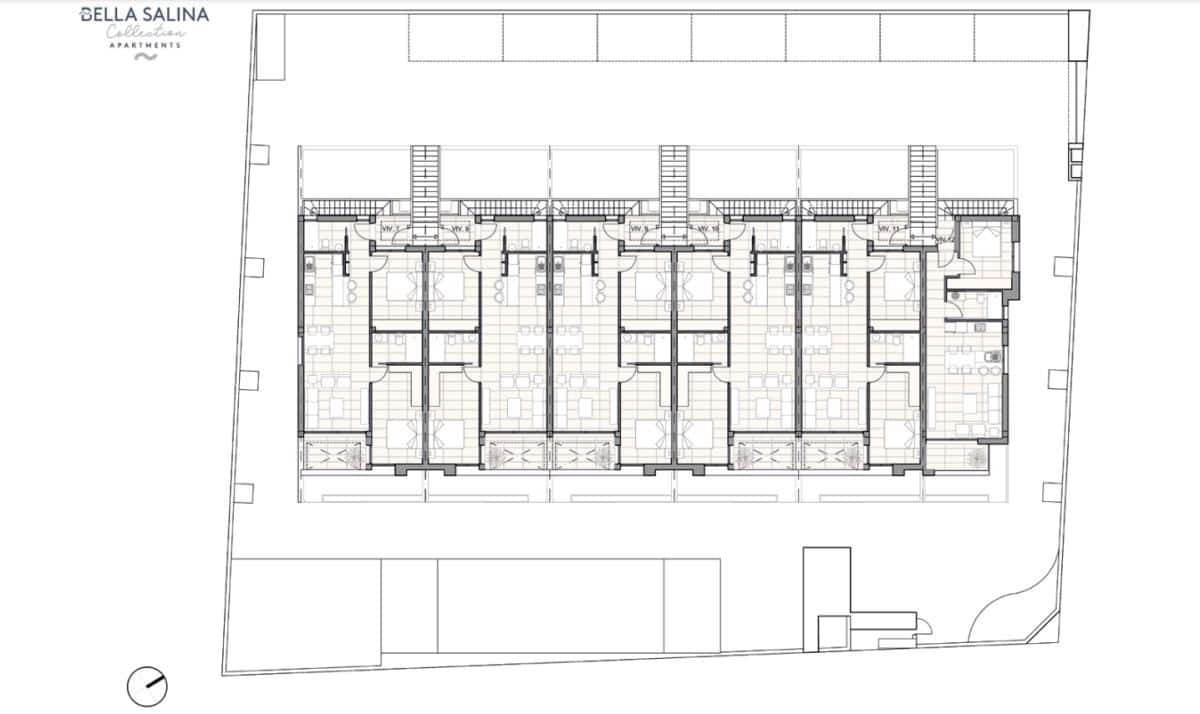2 sovrum Lägenhet till salu i Pilar de la Horadada med pool - 269 900 € (Ref: 9740444)