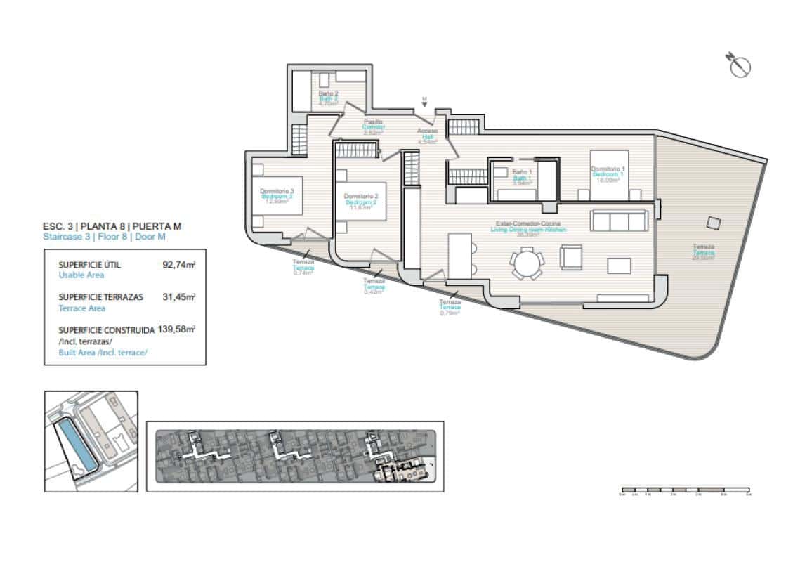 3 sypialnia Apartament na sprzedaż w La Villajoyosa / Vila Joiosa z basenem - 686 000 € (Ref: 9740490)