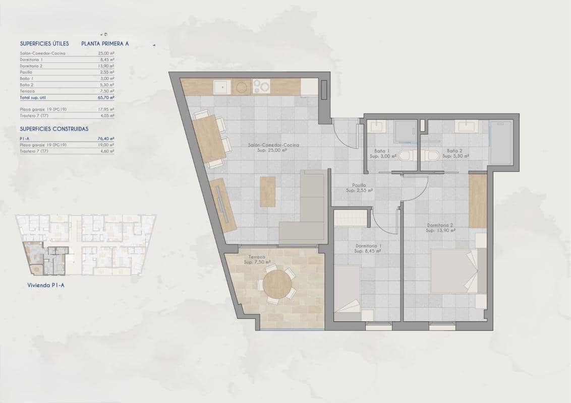 1 soverom Leilighet til salgs i San Pedro del Pinatar med svømmebasseng - € 189 000 (Ref: 9740540)