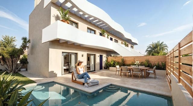 3 chambre Bungalow à vendre à Pilar de la Horadada ciudad, Pilar de la Horadada avec piscine - 369 900 € (Ref: 9740573)