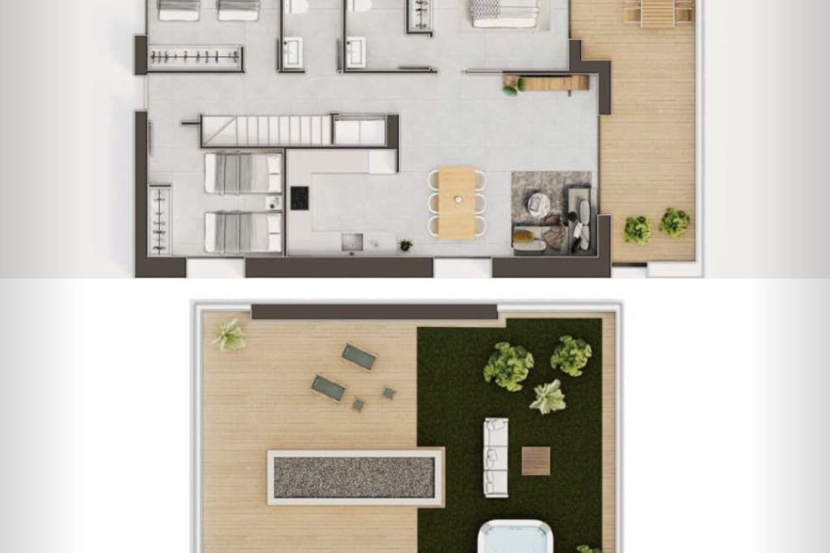 2 soveværelse Lejlighed til salg i Gran Alacant med swimmingpool - € 355.000 (Ref: 9768898)