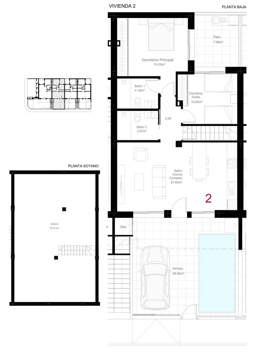 2 quarto Bungalow para venda em San Pedro del Pinatar com piscina - 319 900 € (Ref: 9787686)