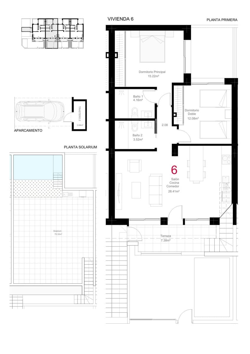 2 quarto Bungalow para venda em San Pedro del Pinatar com piscina - 319 900 € (Ref: 9787686)