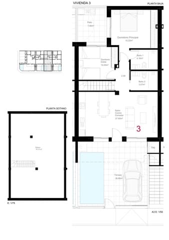 2 quarto Bungalow para venda em San Pedro del Pinatar com piscina - 319 900 € (Ref: 9787686)