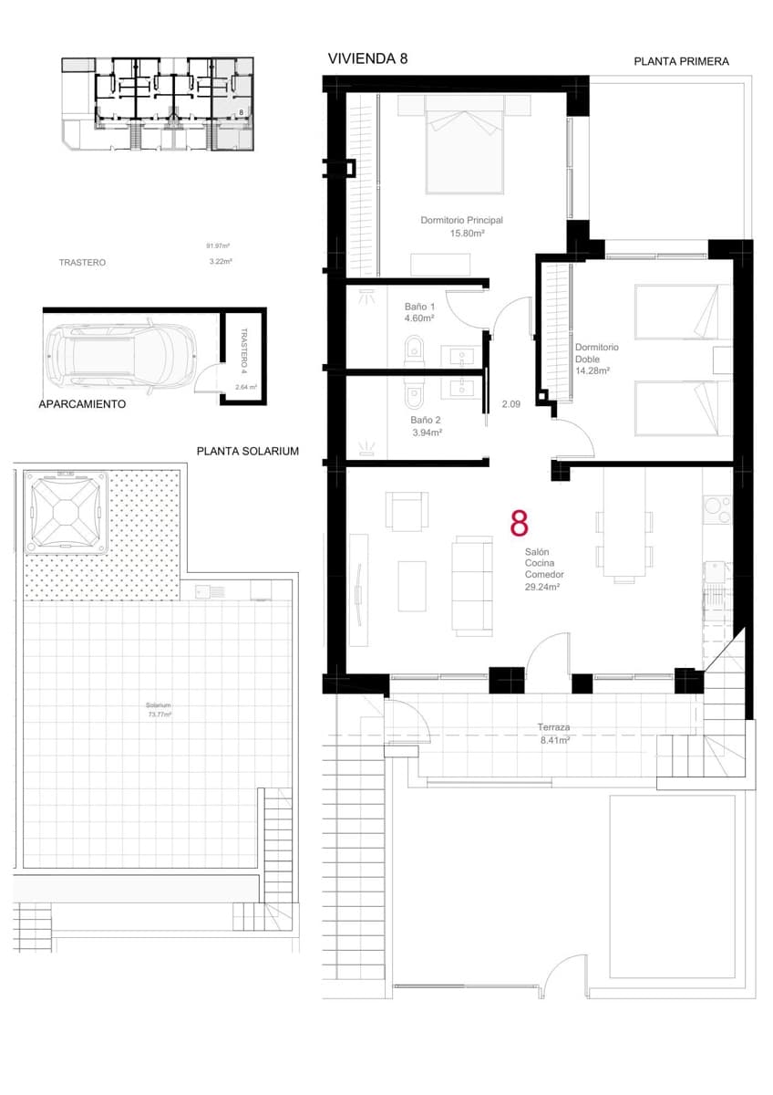 2 quarto Bungalow para venda em San Pedro del Pinatar com piscina - 319 900 € (Ref: 9787686)