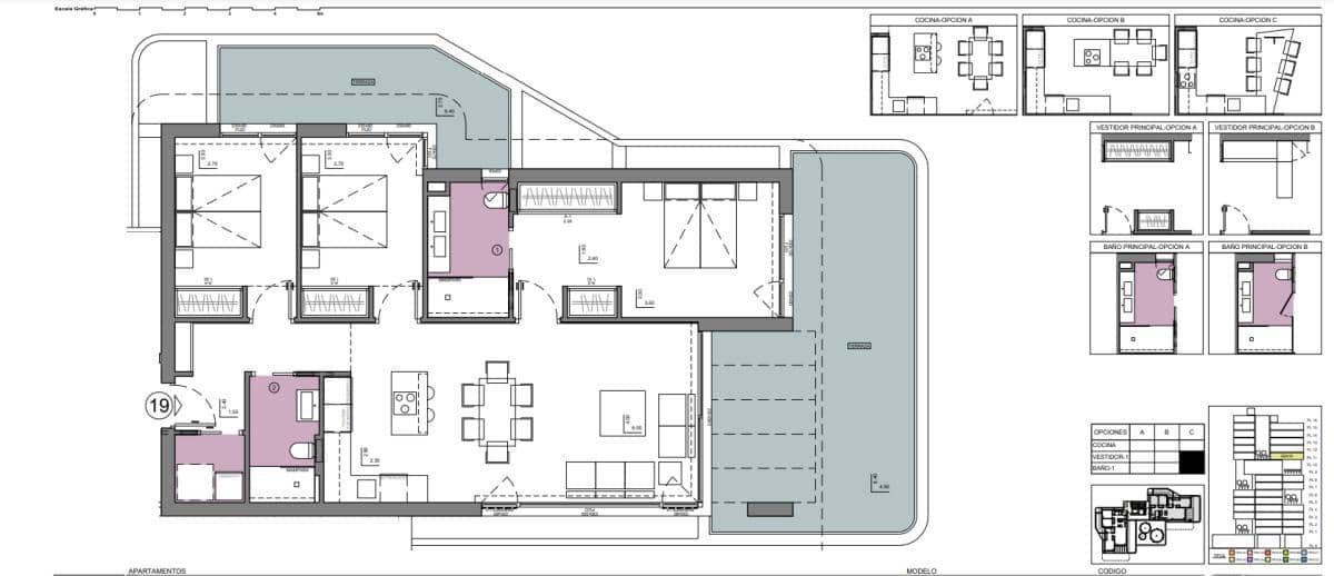2 soverom Leilighet til salgs i Calpe / Calp med svømmebasseng - € 759 835 (Ref: 9788697)