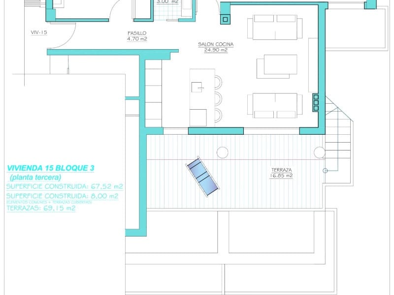 2 bedroom Apartment for sale in Torre-Pacheco with pool - € 399,000 (Ref: 9800160)
