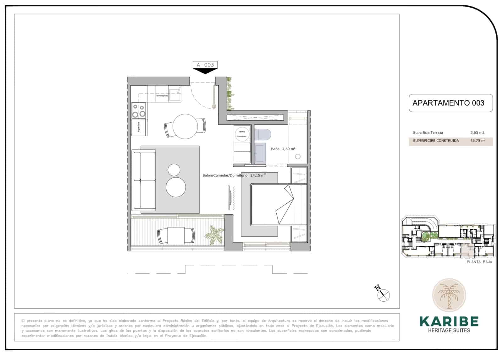 2 camera da letto Appartamento in vendita in Lo Pagan - 204.900 € (Rif: 9805138)