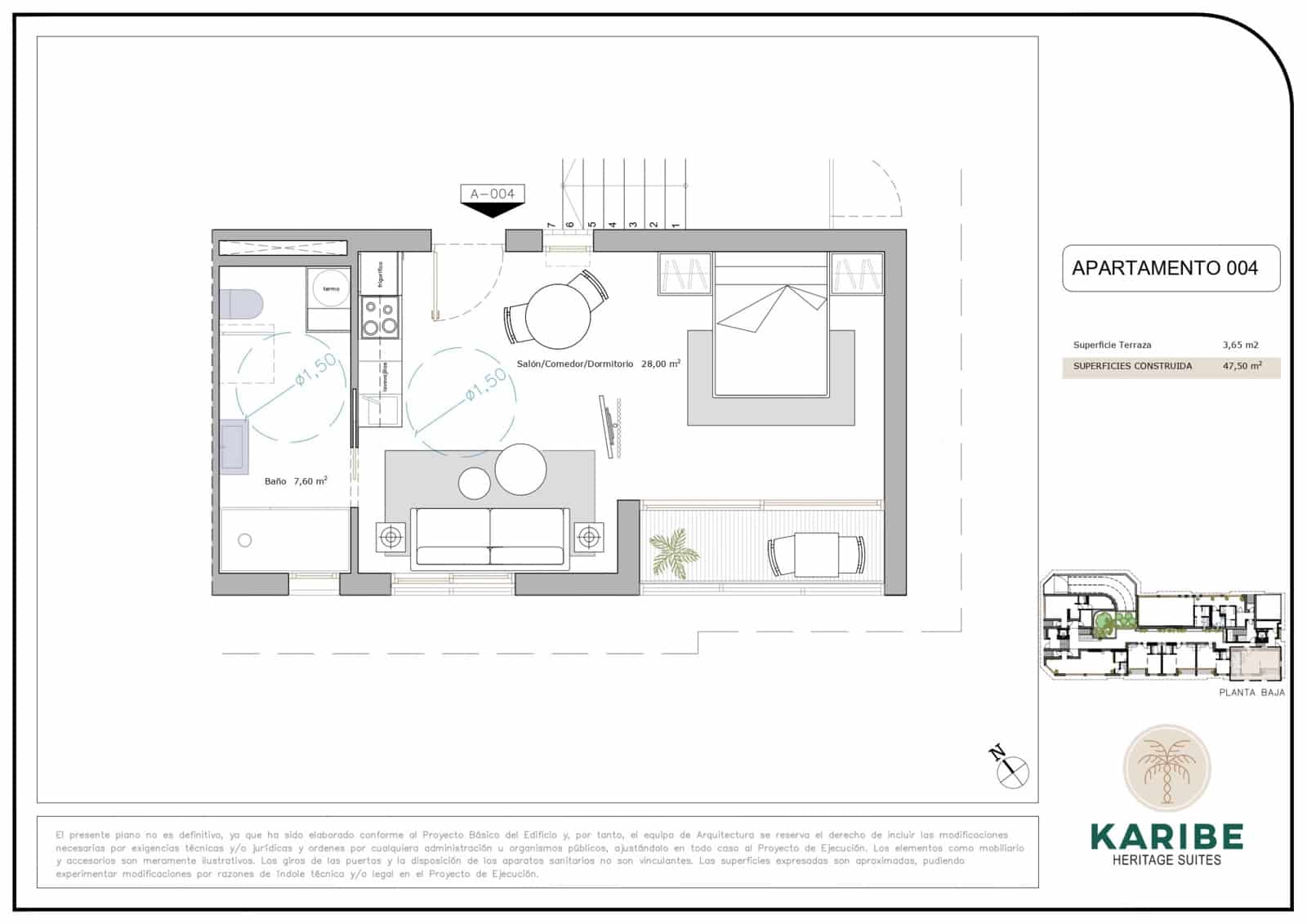 2 camera da letto Appartamento in vendita in Lo Pagan - 204.900 € (Rif: 9805138)