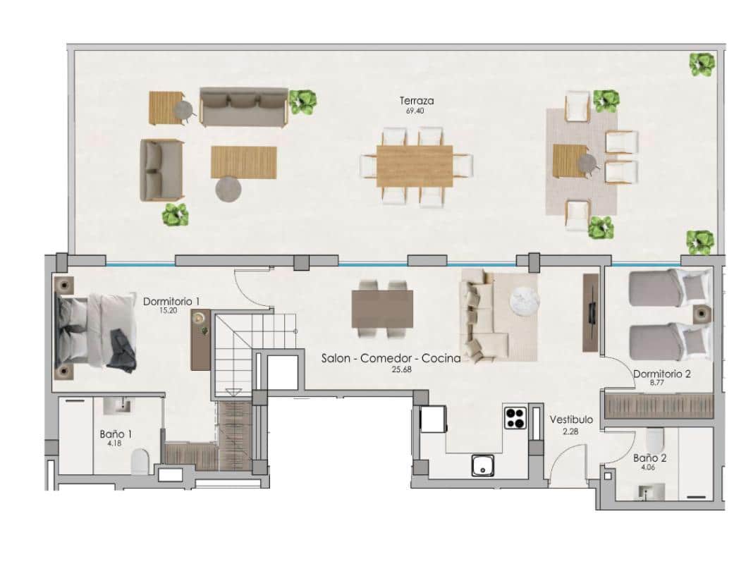 3 bedroom Apartment for sale in Santa Pola with pool - € 338,000 (Ref: 9814561)