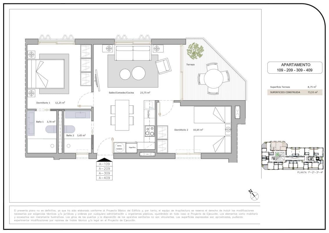 2 bedroom Apartment for sale in Lo Pagan with pool - € 231,900 (Ref: 9814572)