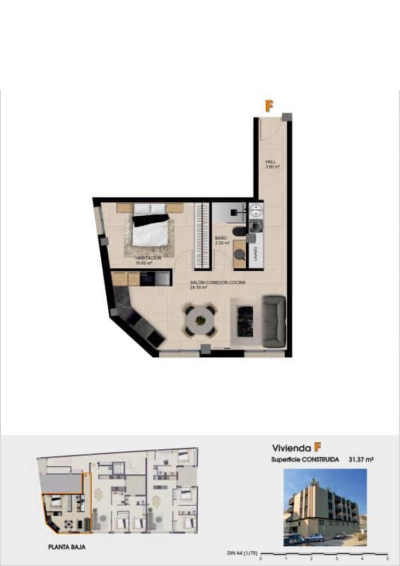 2 bedroom Apartment for sale in Catral with pool - € 195,000 (Ref: 9846784)